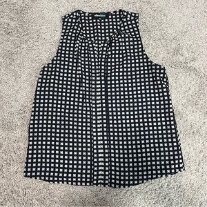 Alice Blue Sleeveless Women Shirt M Blue and Grey